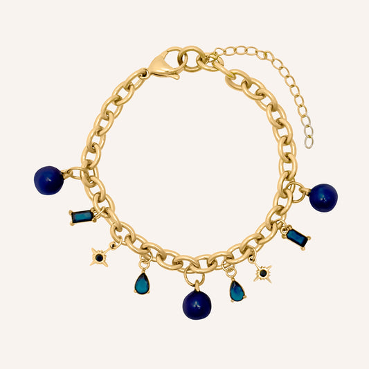 Chrisy Fruity Chain Bracelet - Blueberry