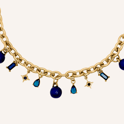 Chrisy Fruity Chain Bracelet - Blueberry