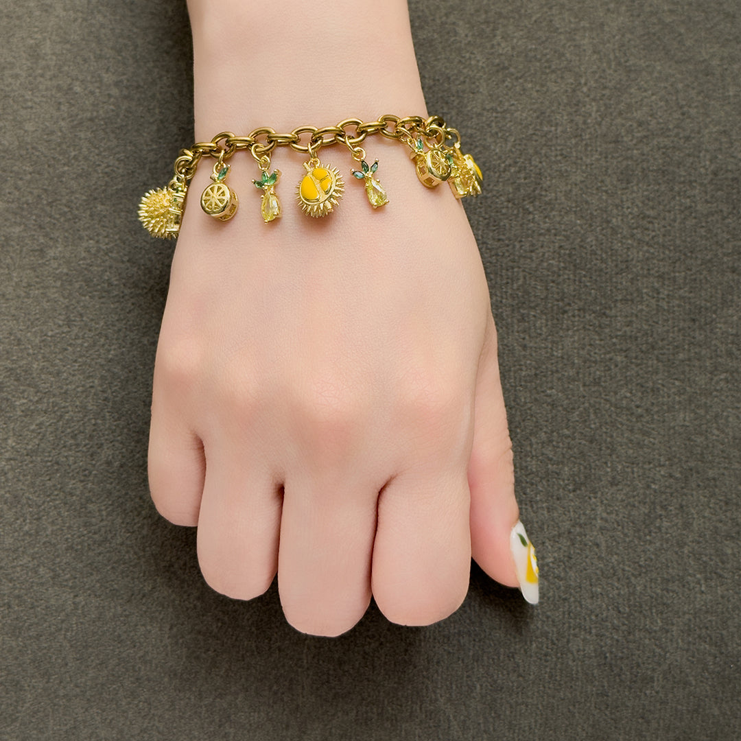 Chrisy Fruity Chain Bracelet - Durian