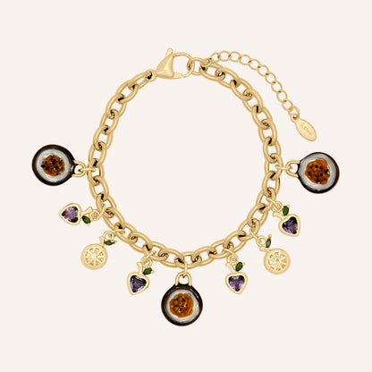 Chrisy Fruity Chain Bracelet - Passion Fruit