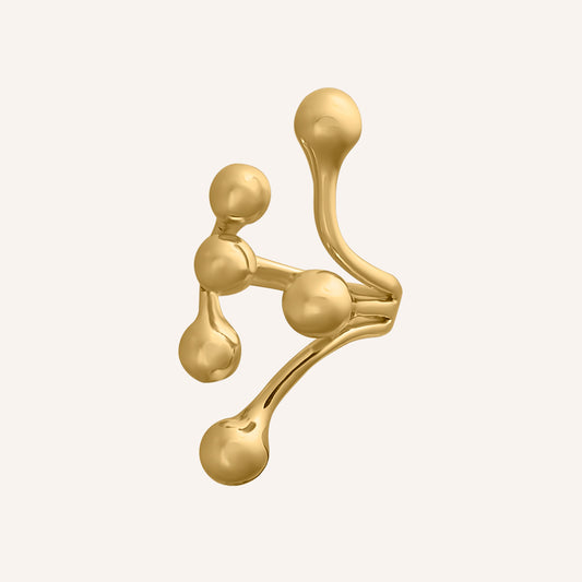 Coral Wrap Ring - Gold