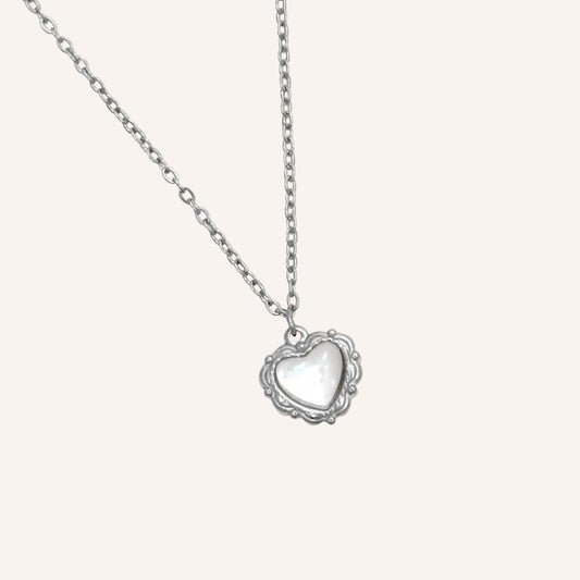 Corwin Love Shell Necklace - Silver