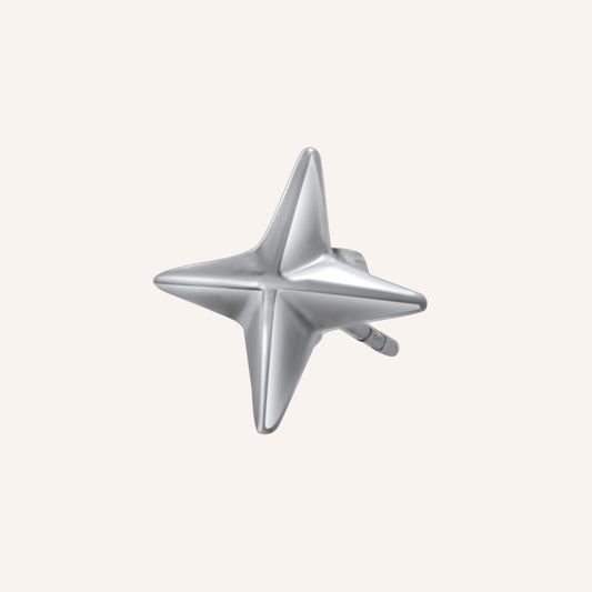 Crosby Black Star Earring - Single