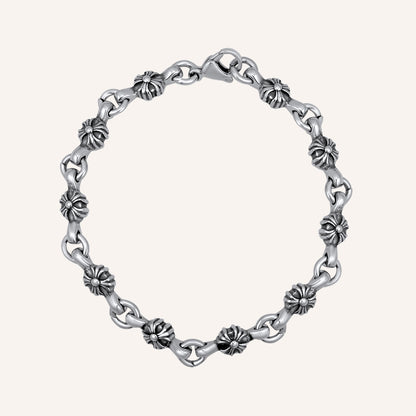 Daniell Chrome Plus Bead Bracelet