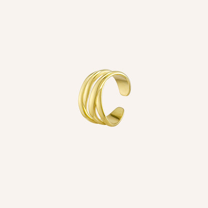 Dash Cross Over Gold Ring