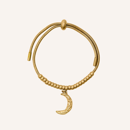 Dawn Moon Pull Bracelet - Gold