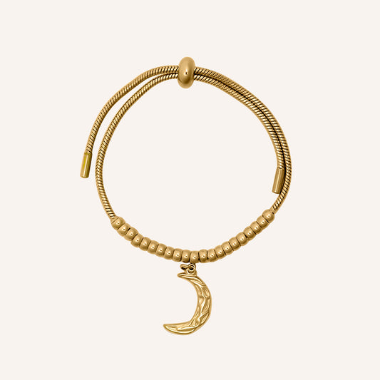 Dawn Moon Pull Bracelet - Gold