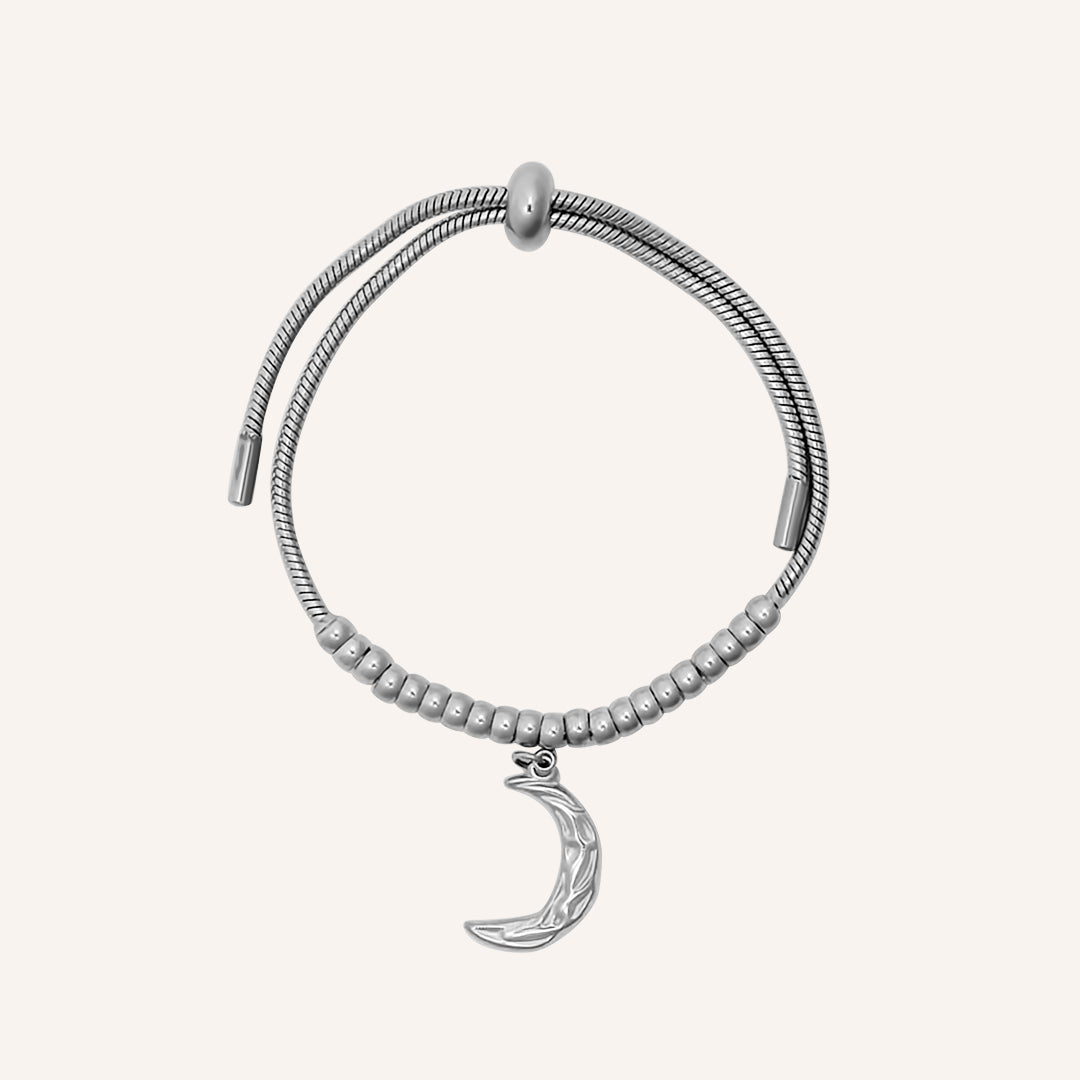 Dawn Moon Pull Bracelet - Silver