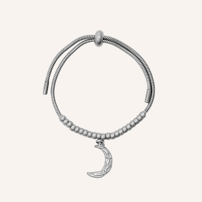 Dawn Moon Pull Bracelet - Silver