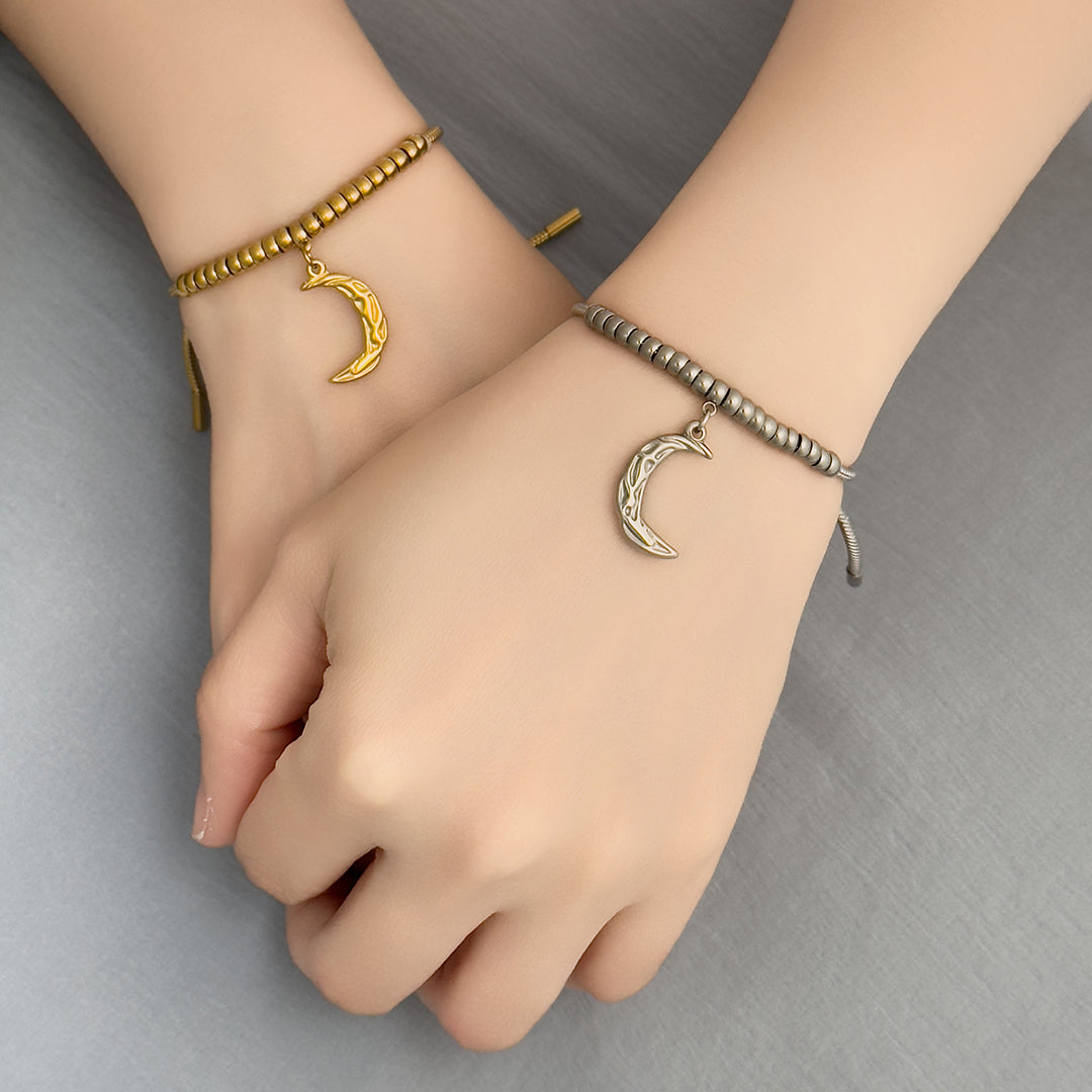 Dawn Moon Pull Bracelet - Silver