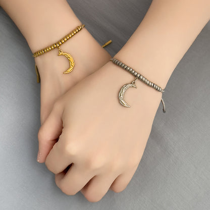 Dawn Moon Pull Bracelet - Silver