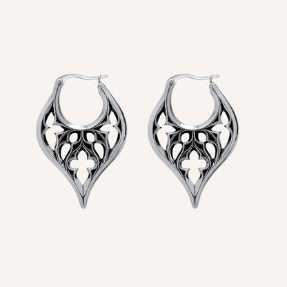 Deborah Celtic Pointy Hoop Earrings