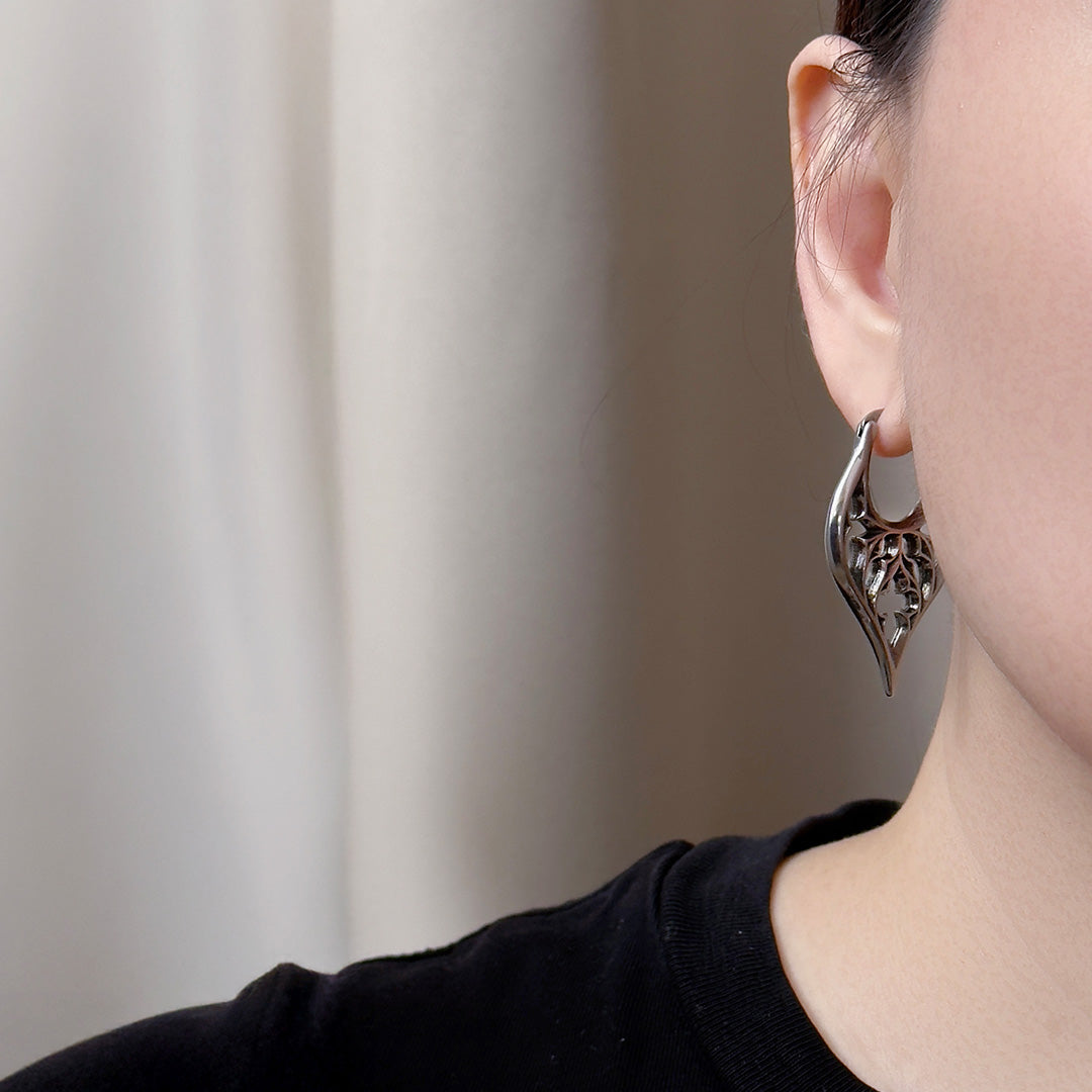 Deborah Celtic Pointy Hoop Earrings