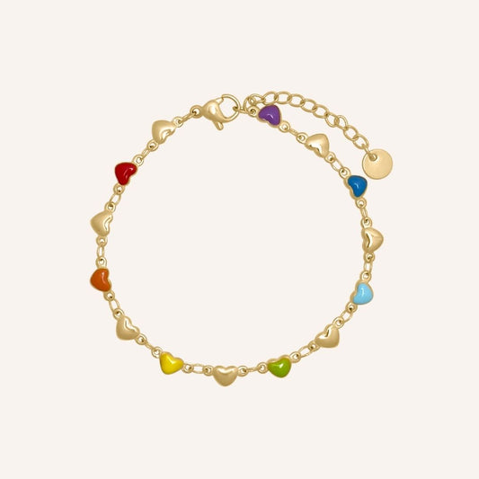 Delilah Love Bracelet - Gold Colourful - BLFX