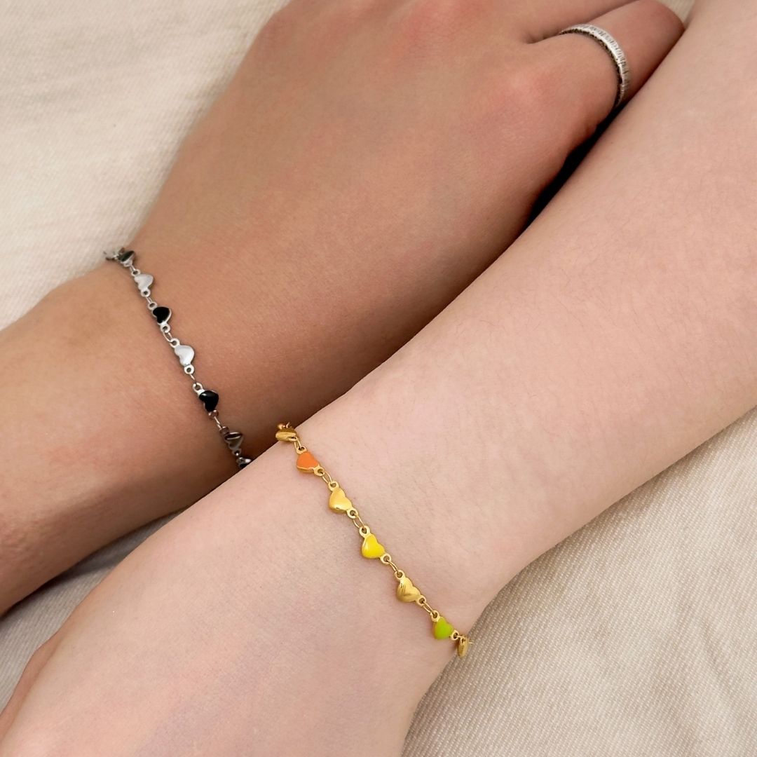 Delilah Love Bracelet - Gold Colourful - BLFX