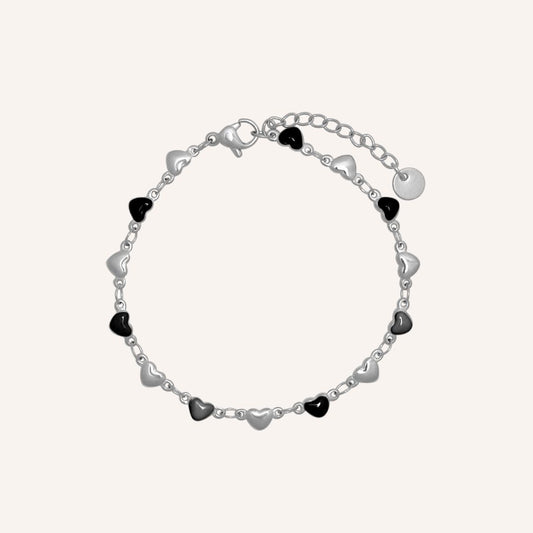 Delilah Love Bracelet - Silver Black - BLFX