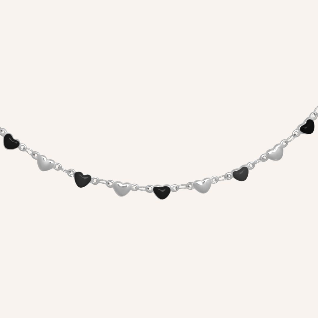 Delilah Love Bracelet - Silver Black - BLFX