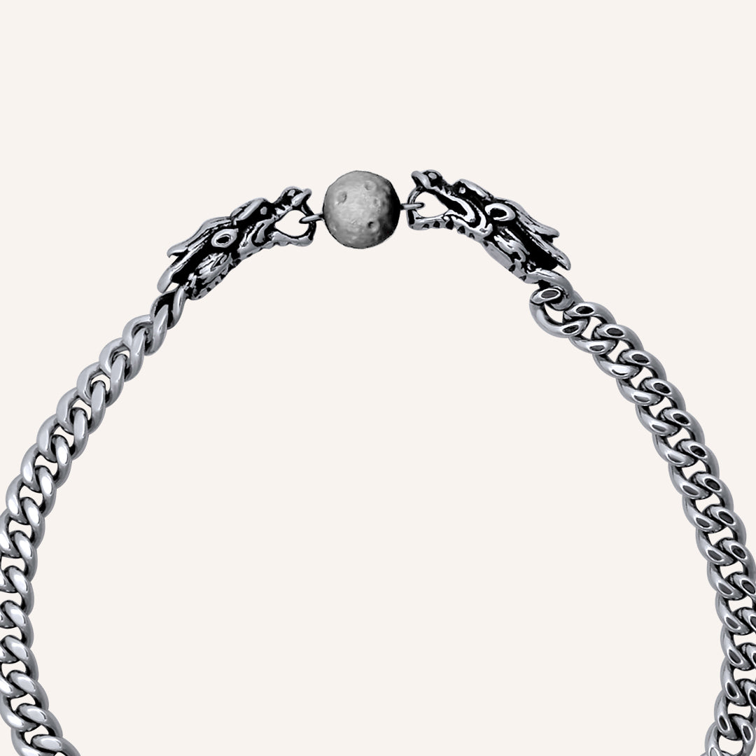 Delores Hero Dragon Moon Travertine Bracelet