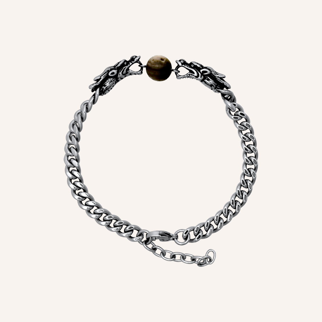 Delores Hero Dragon Moon Travertine Bracelet