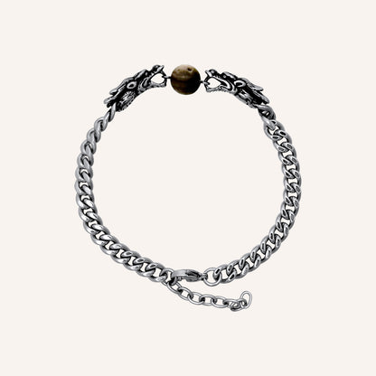 Delores Hero Dragon Moon Travertine Bracelet