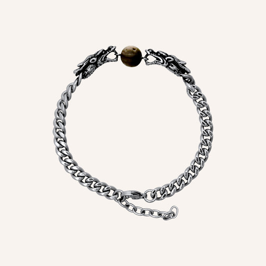 Delores Hero Dragon Moon Travertine Bracelet