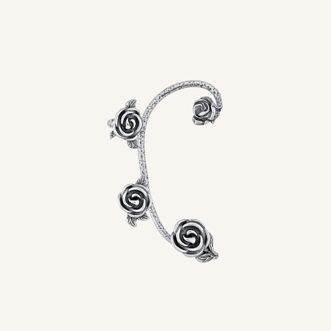 Devotion Rose Ear Cuff
