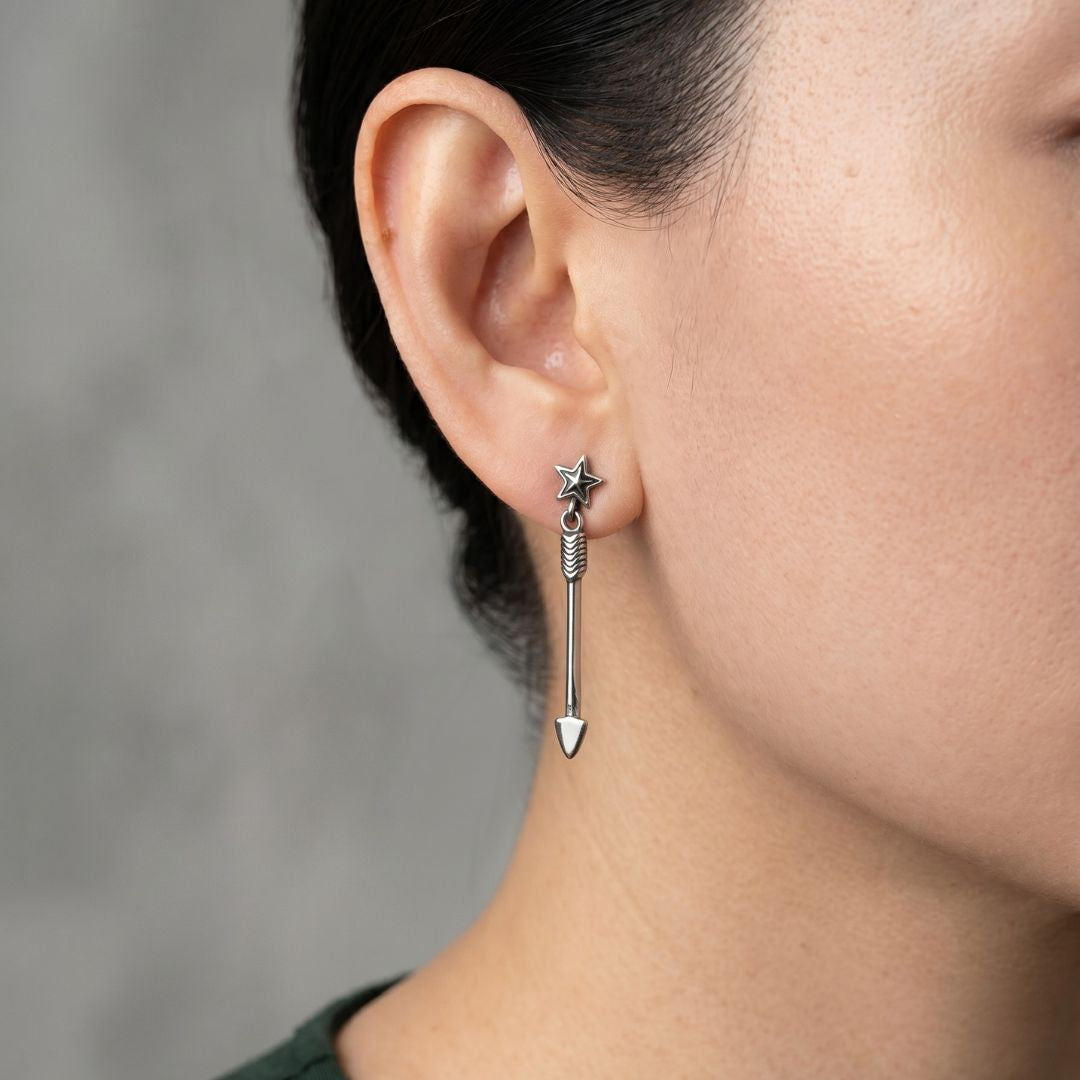 Don Arrow Star Drop Earring - Single