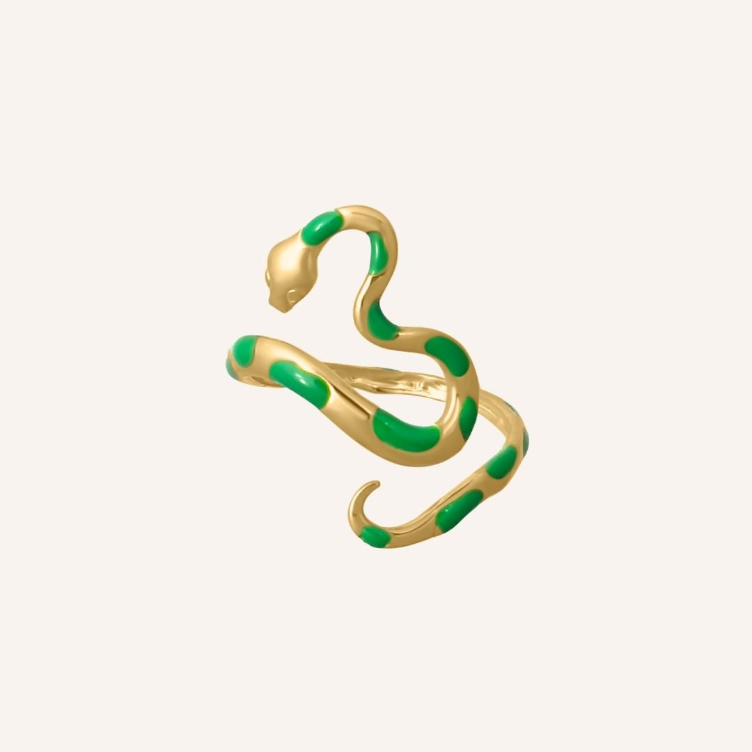 Donal Snake Ring - Gold Green - BLFX
