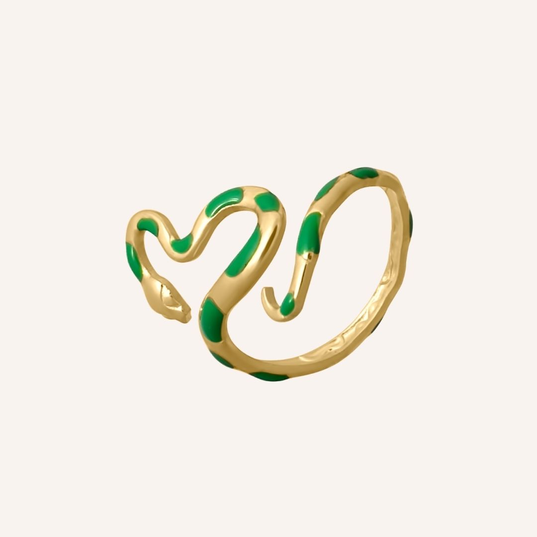 Donal Snake Ring - Gold Green - BLFX