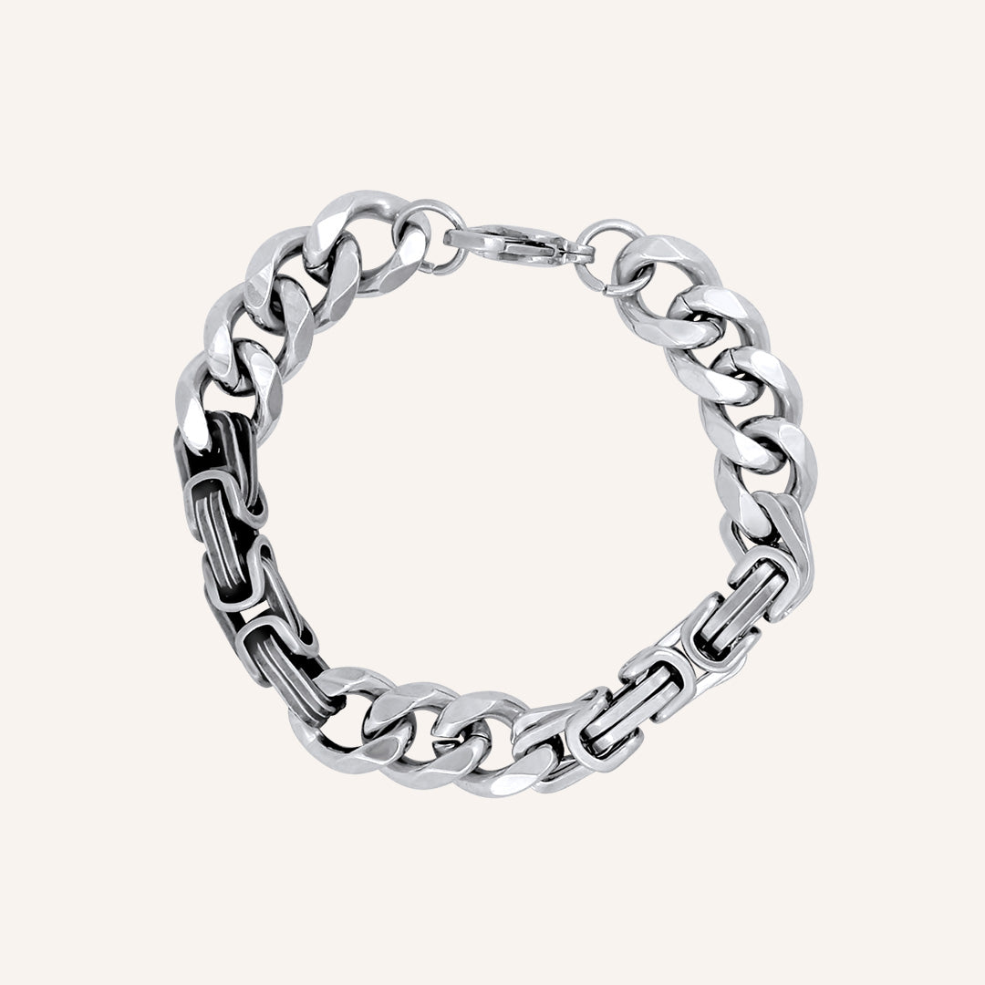 Donovan Hybrid Box and Cuban Chain Bracelet