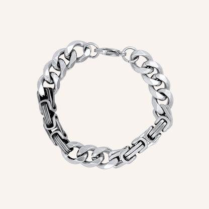 Donovan Hybrid Box and Cuban Chain Bracelet