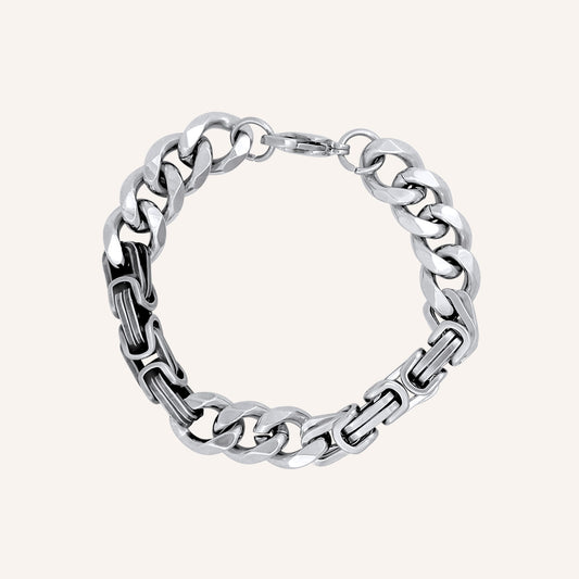 Donovan Hybrid Box and Cuban Chain Bracelet