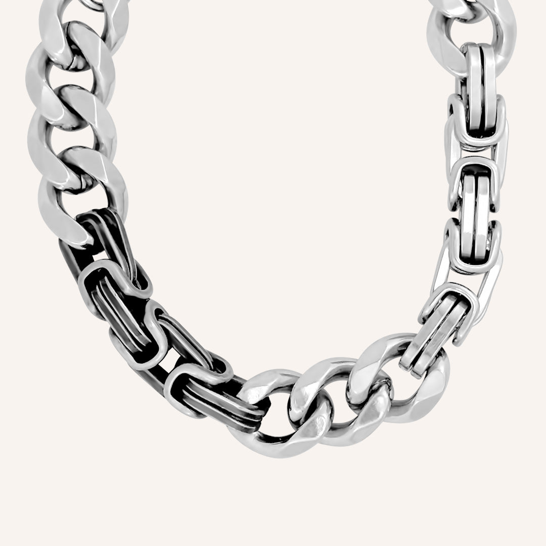 Donovan Hybrid Box and Cuban Chain Bracelet