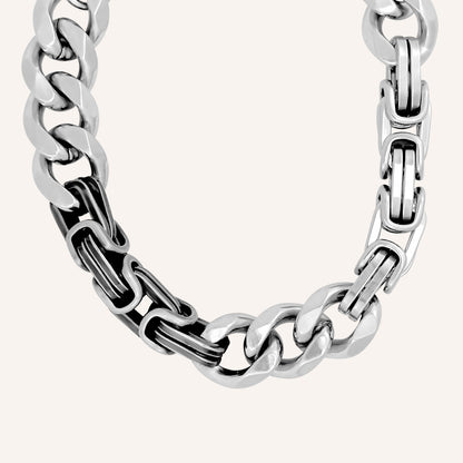 Donovan Hybrid Box and Cuban Chain Bracelet