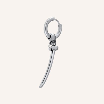 Dwayne Samurai Sword Hoop Earring - Single