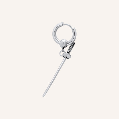 Dwayne Samurai Sword Hoop Earring - Single