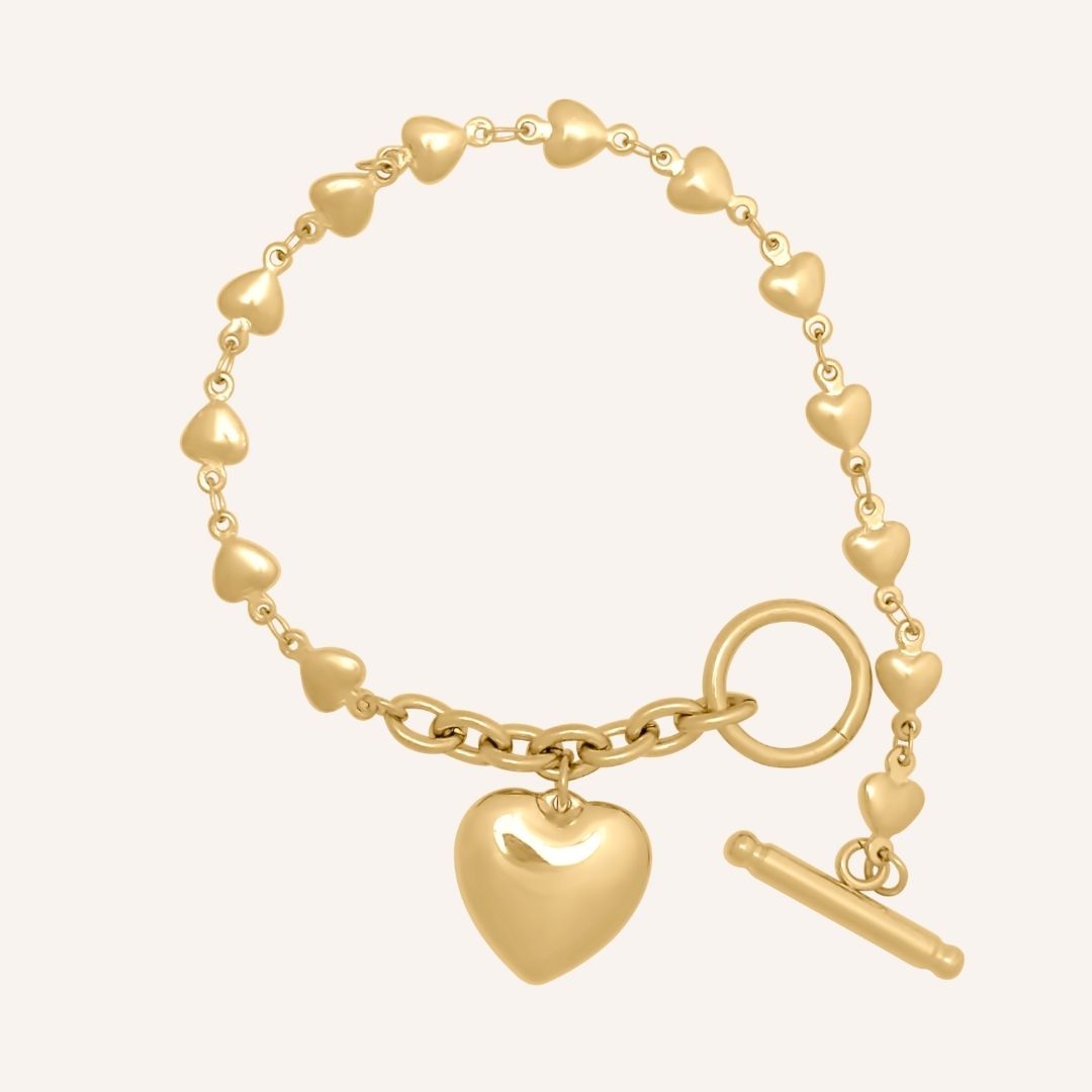 Eamon Love Chain OT Bracelet - Gold - BLFX