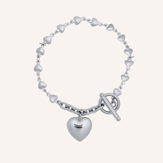 Eamon Love Chain OT Bracelet - Silver - BLFX