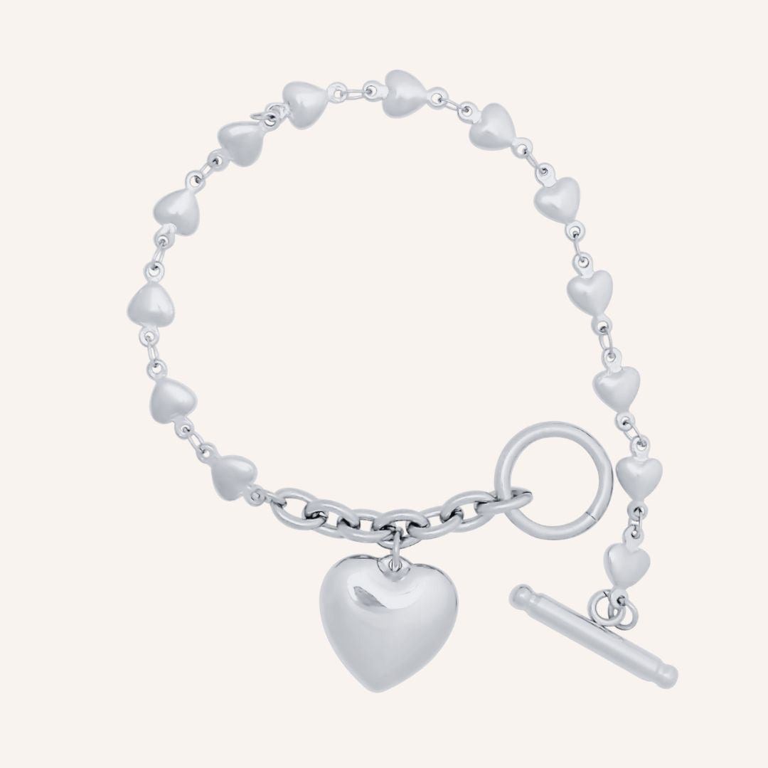 Eamon Love Chain OT Bracelet - Silver - BLFX