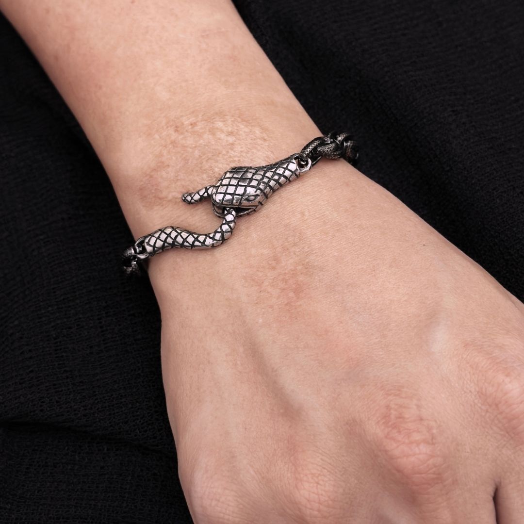 Easel Hero Snake Rope Chain Bracelet - BLFX