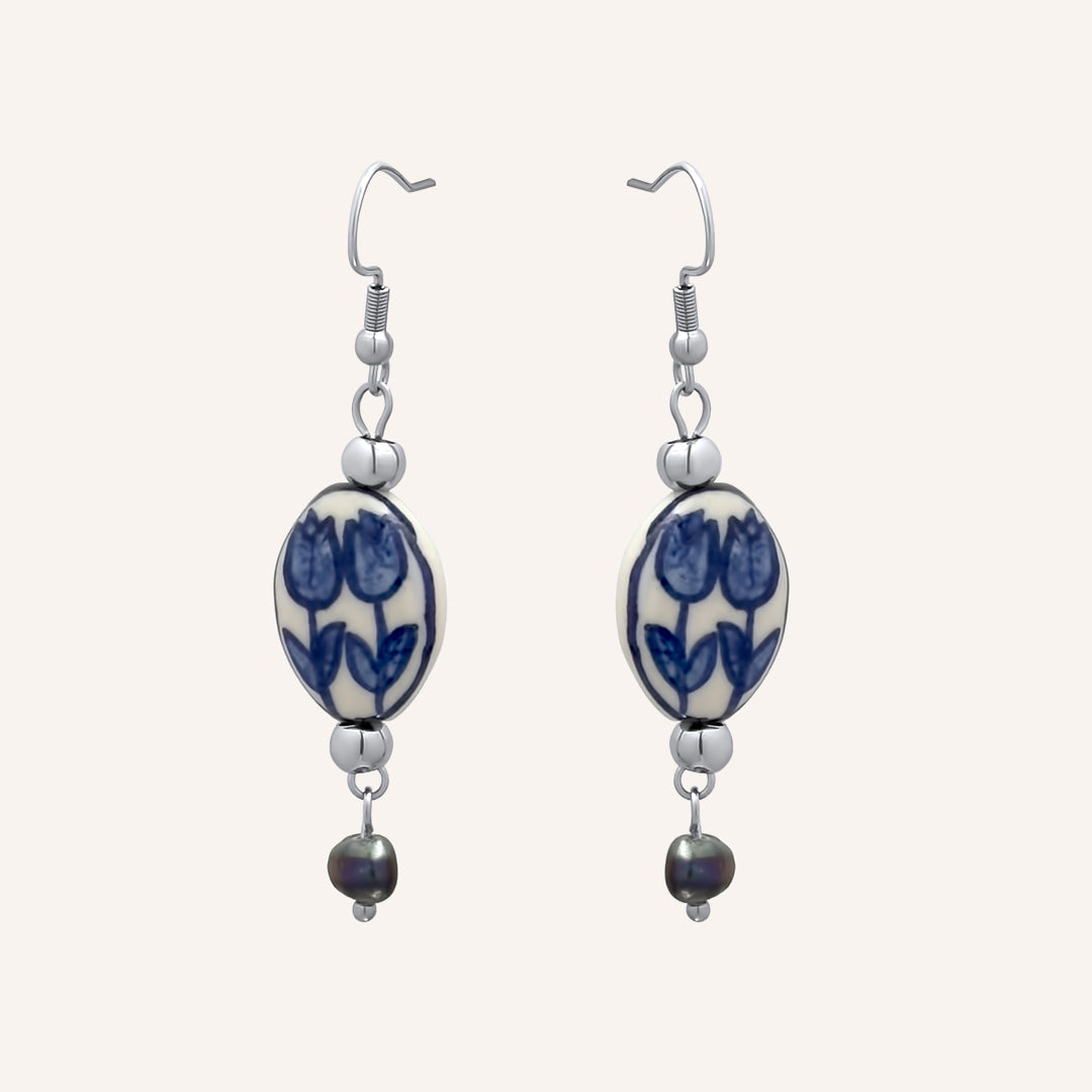 Easton Porcelain Flower Earring