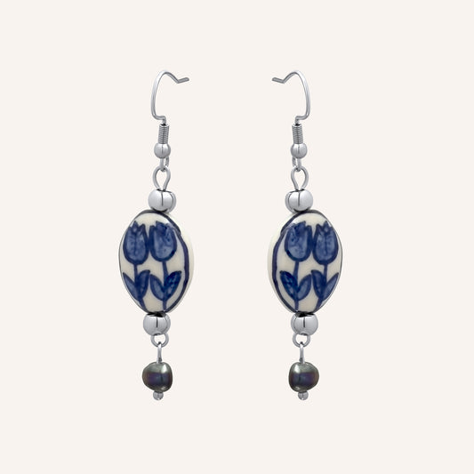 Easton Porcelain Flower Earring