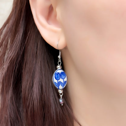 Easton Porcelain Flower Earring