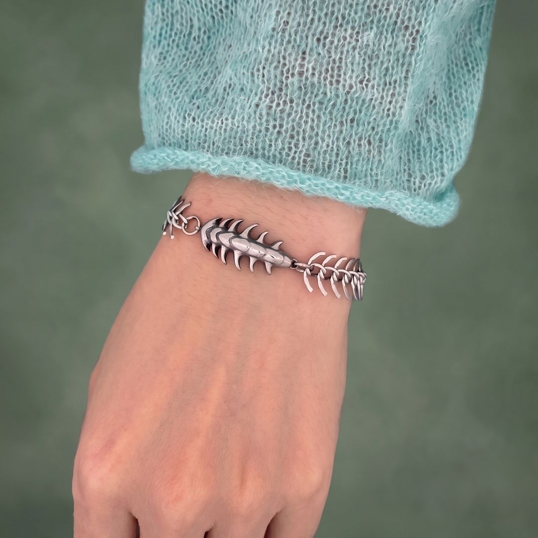 Ebano Sea Worm Bracelet (Silver)