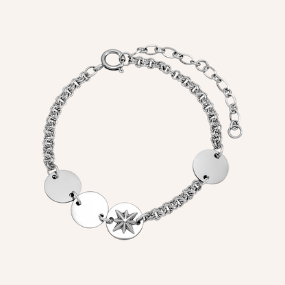 Edelweiss Hybrid Chain and Star Bracelet