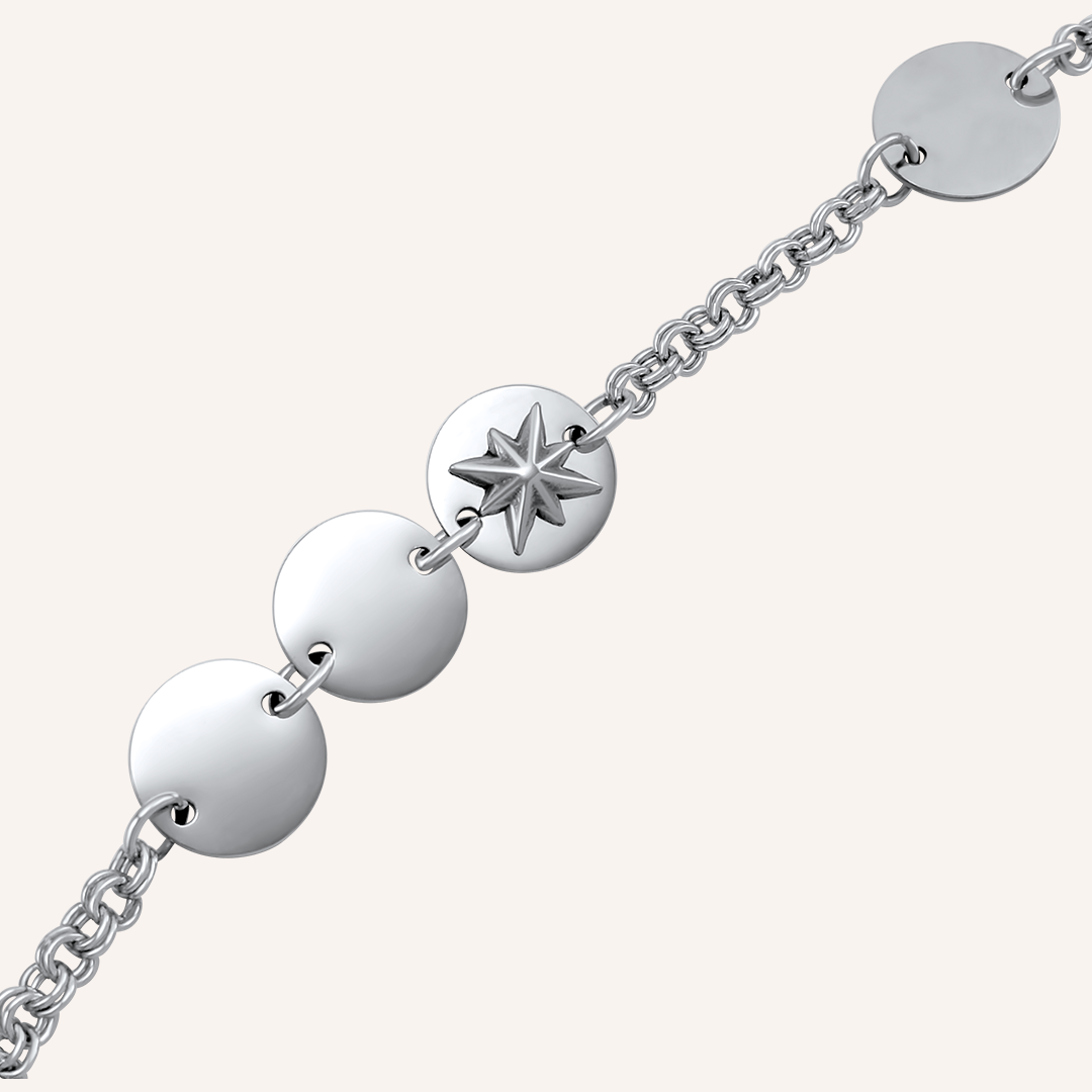 Edelweiss Hybrid Chain and Star Bracelet