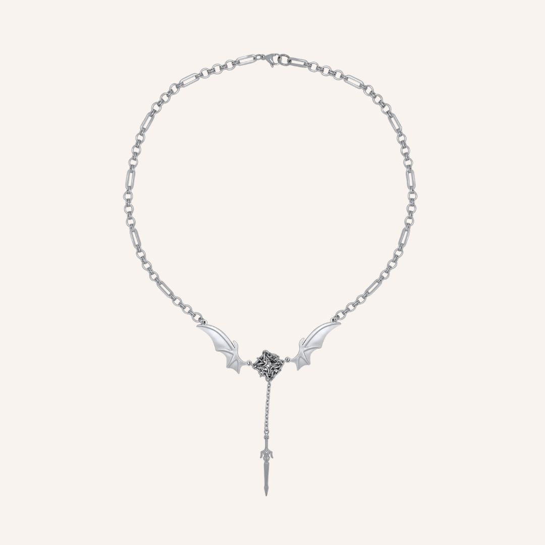 Effa Bat Sword Chainmail Necklace - BLFX