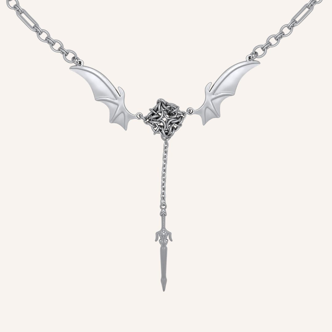 Effa Bat Sword Chainmail Necklace - BLFX