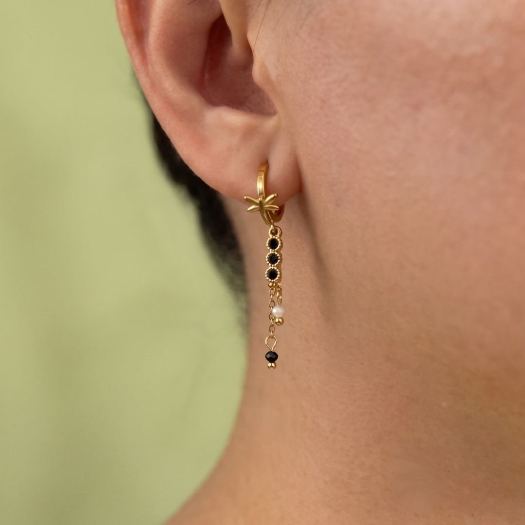 Effigy Dragonfly Hoop Earring (Gold)