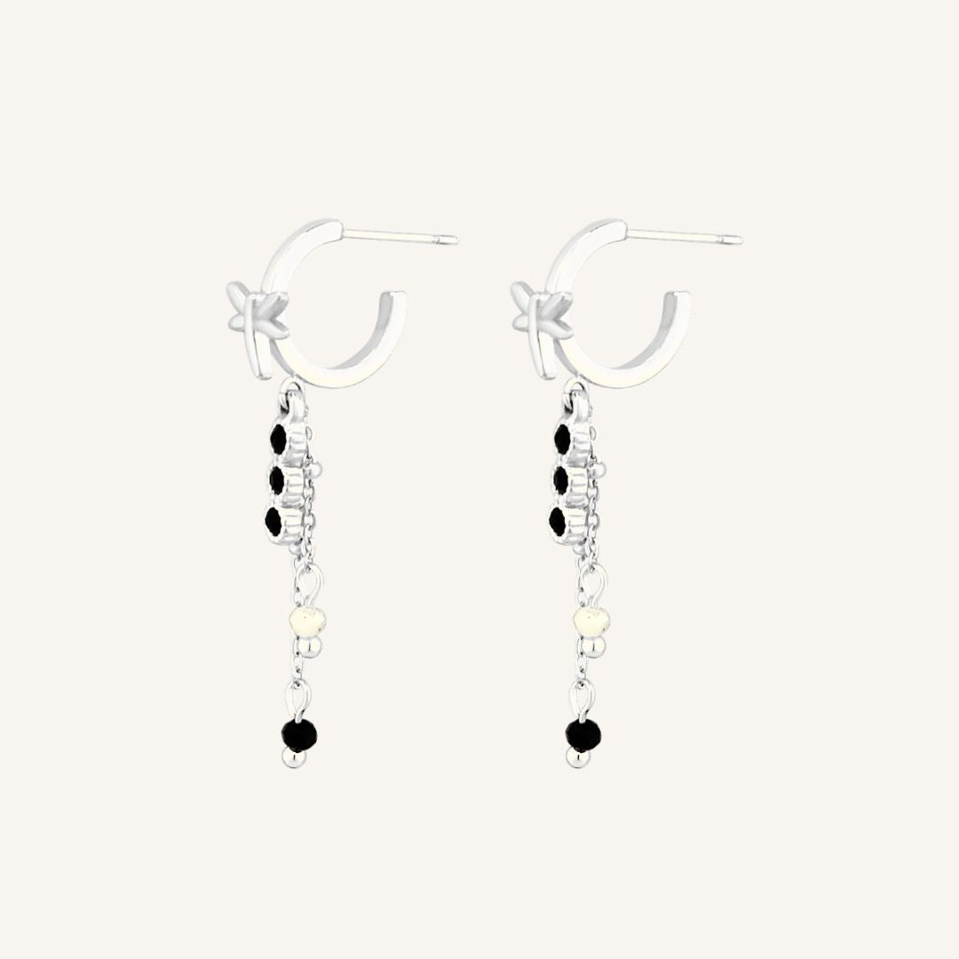 Effigy Dragonfly Hoop Earring (Silver)